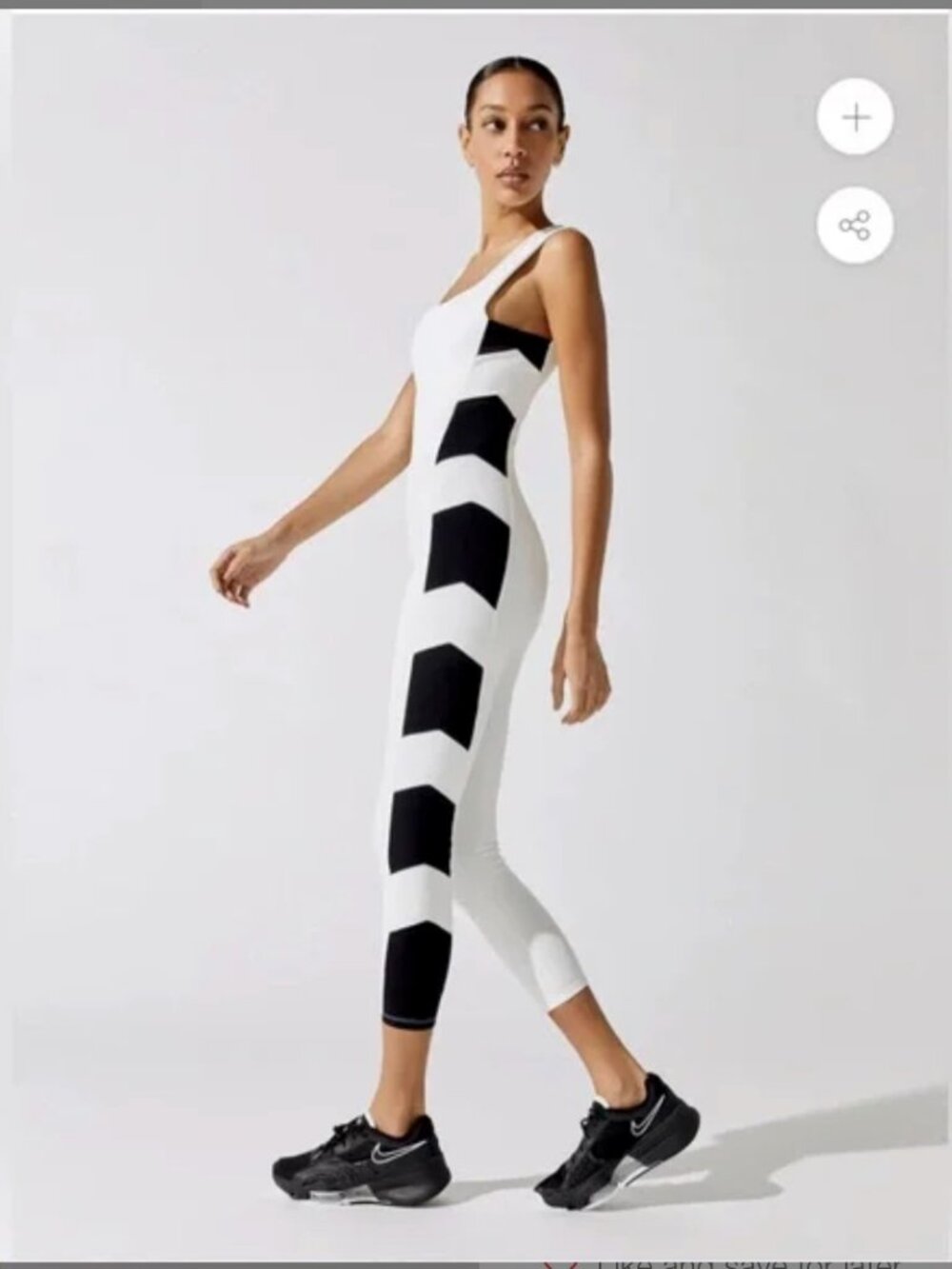 Port De Bras Chantilly and Black Arrow Unitard-size M